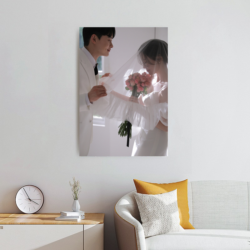 1+1웨딩액자 샤이닝 실버 아크릴[60x81 cm]