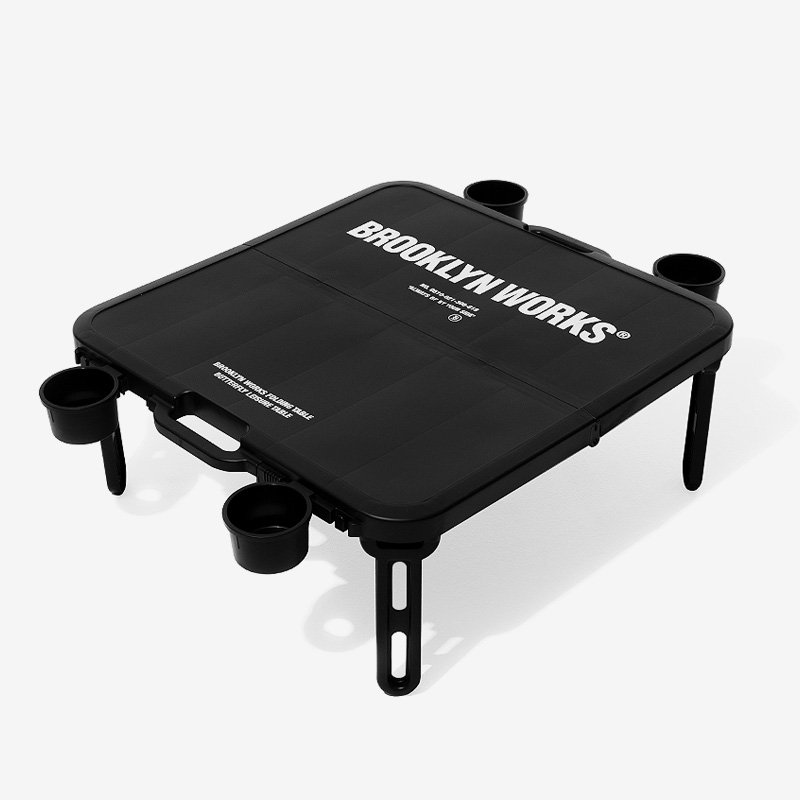 브루클린웍스 버터플라이 테이블 캠핑 폴딩 접이식 피크닉 경량 컵홀더 휴대용 차박 미니