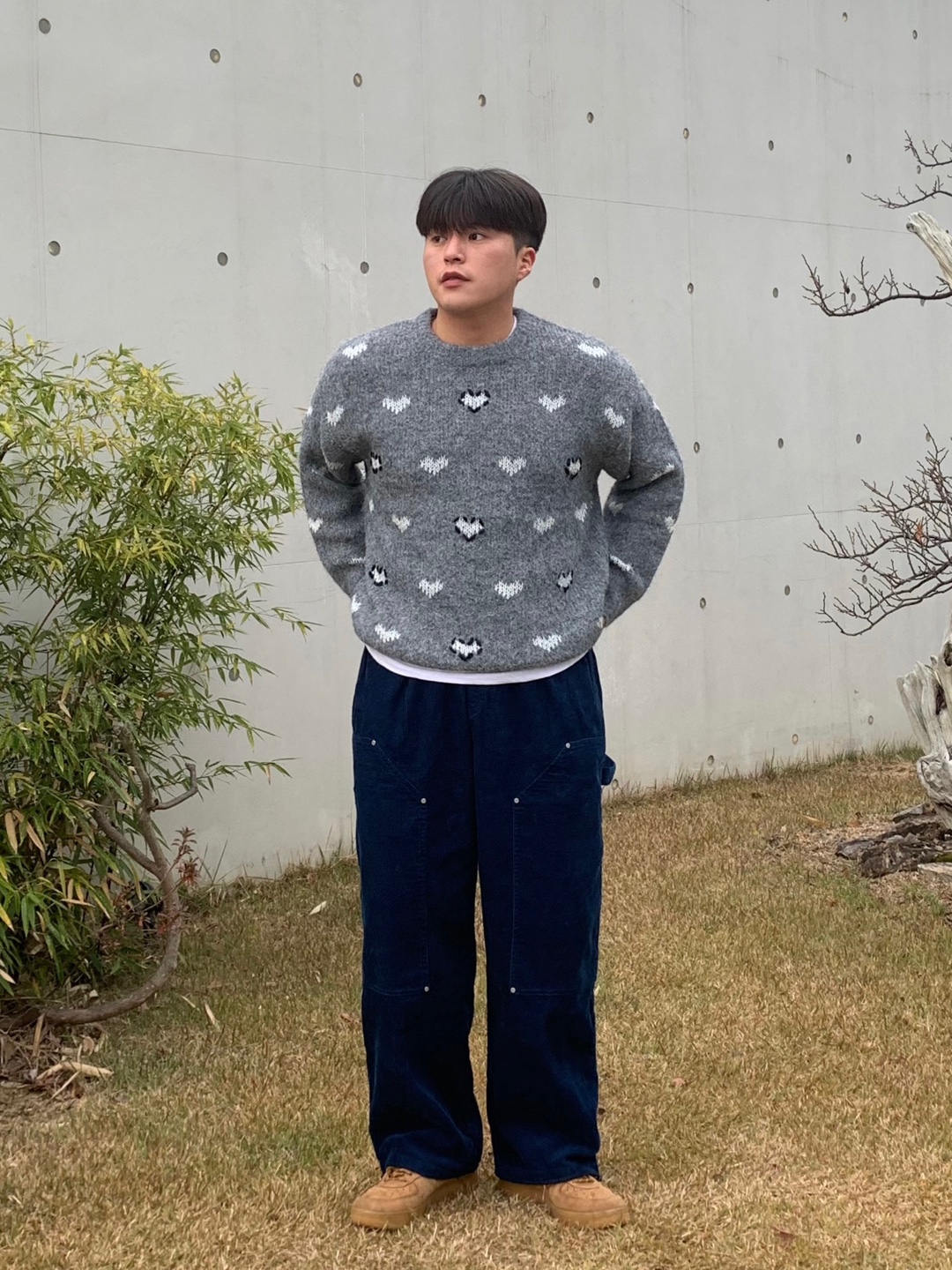 남성코듀로이팬츠 카펜터팬츠 와이드 골덴바지 - 상세 이미지 2