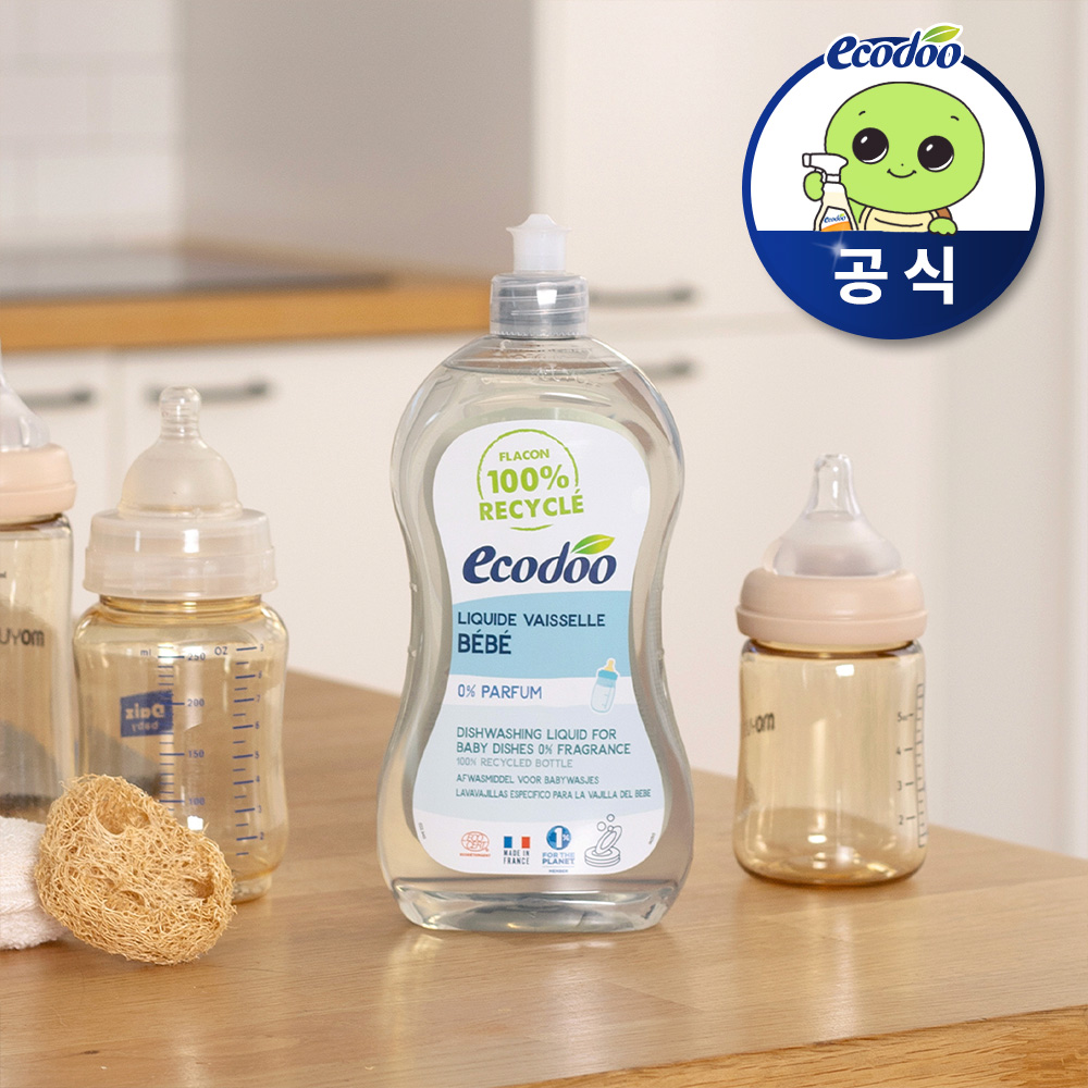 에코두 아기 젖병세정제 젖병세제 무향 500ml, 1개 - 메인 이미지
