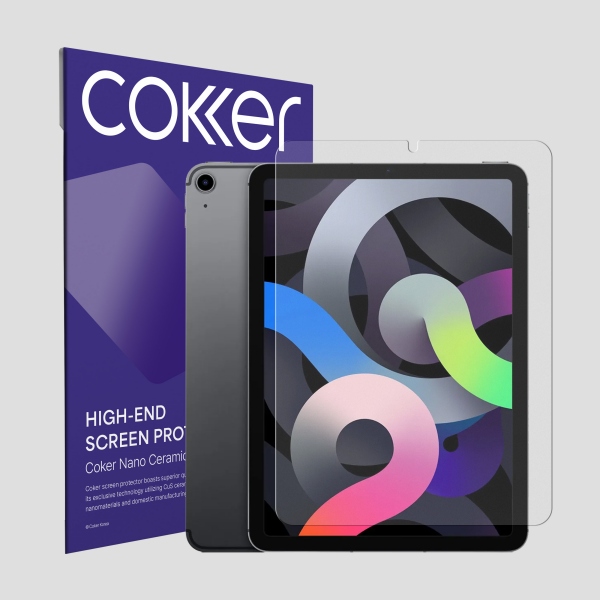 코커 항균 종이 질감 블루라이트차단 액정 보호 필름 아이패드 에어 10.9 5/4세대, 1매입