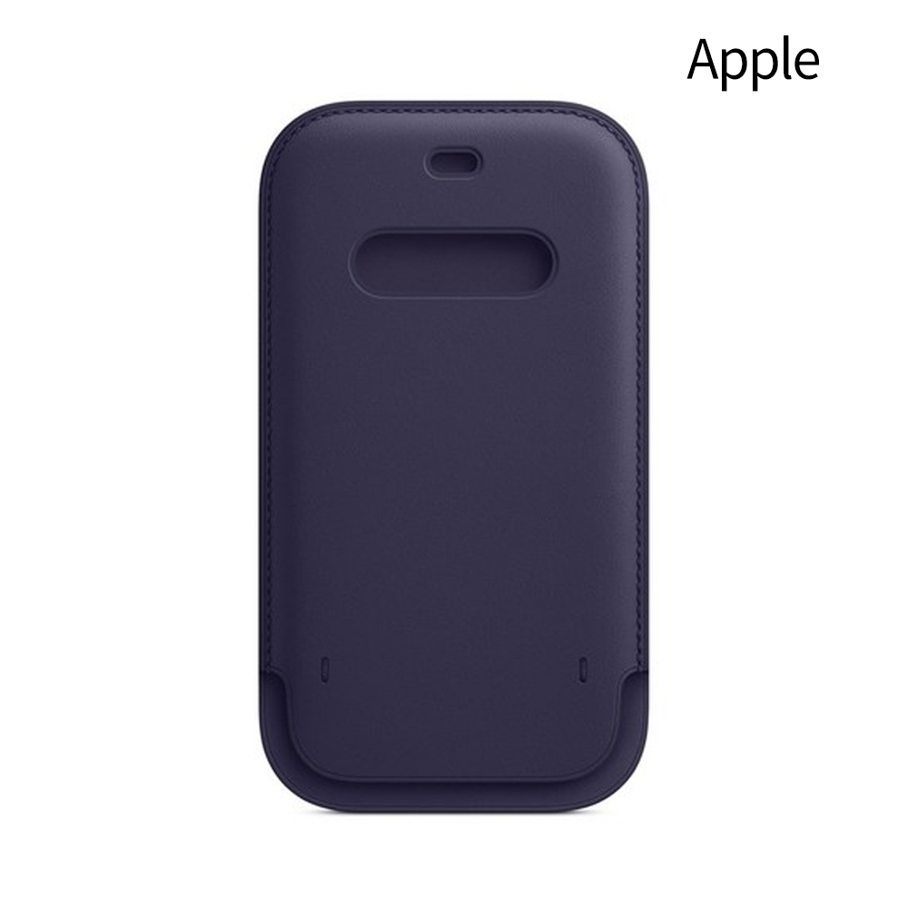 애플 정품 아이폰16 프로 케이스 맥세이프 가죽 슬리브 케이스 딥바이올렛