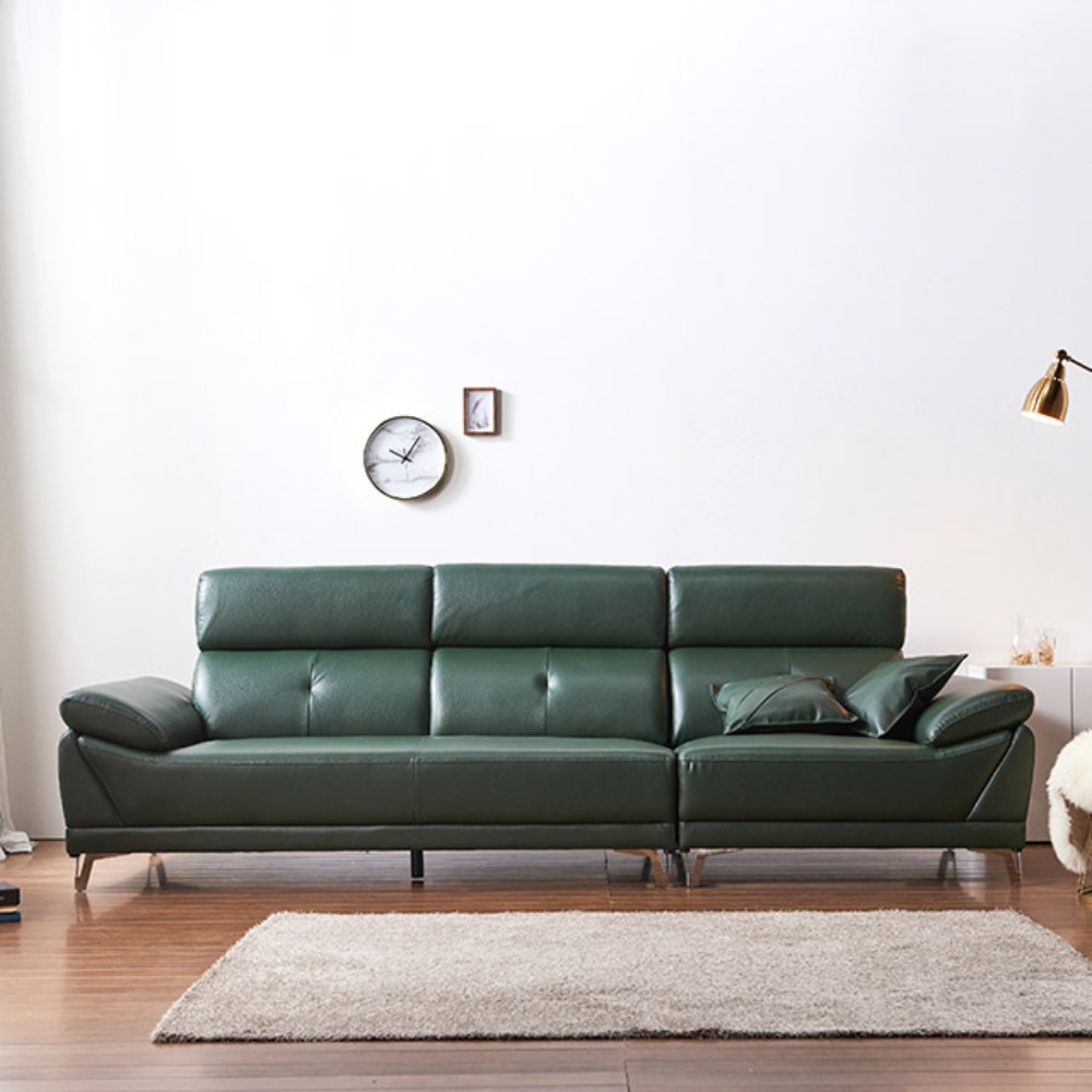 까사홈 베니 에어레더 4인용 소파