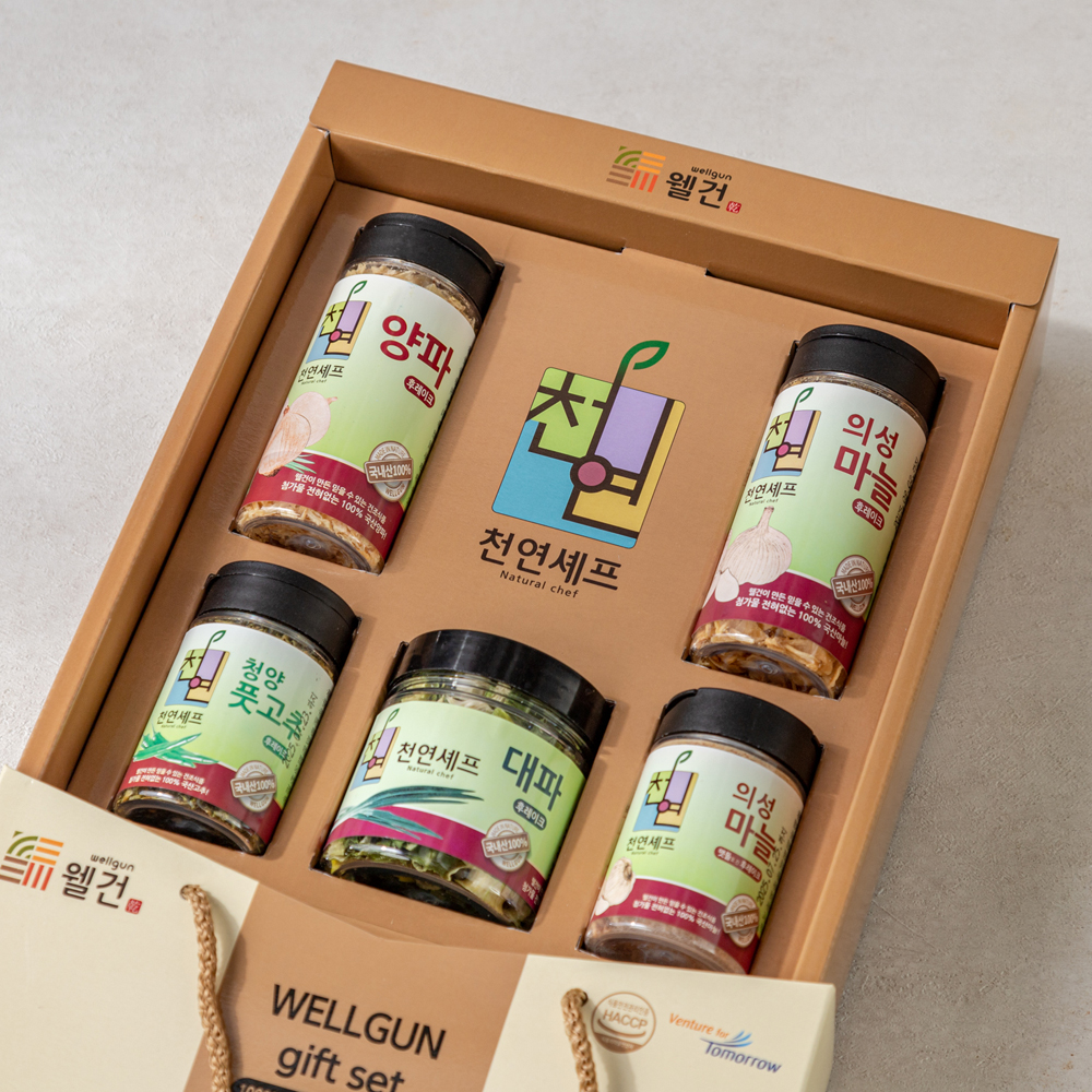 천연조미료 선물세트 웰건 마늘분말 양파분말