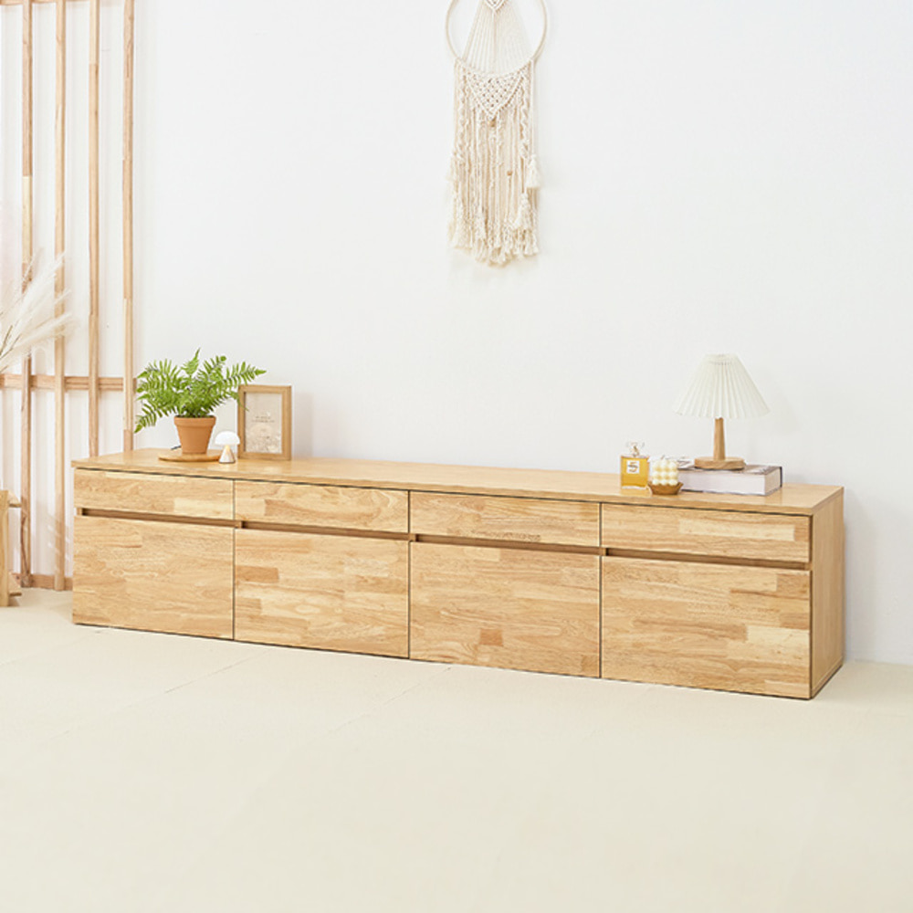 에셋  고무나무 거실장 2000x445