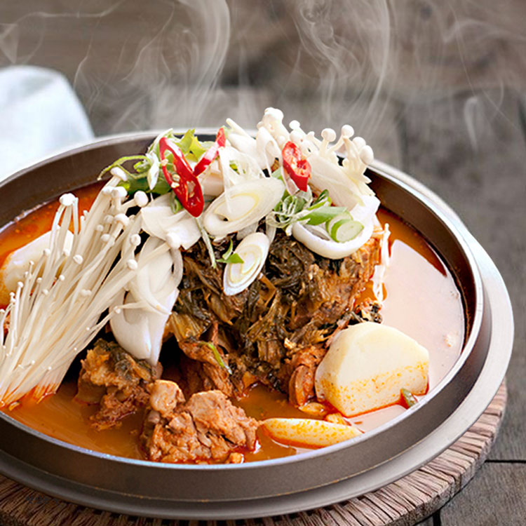 참도깨비 도국 감자탕1KG X3팩 +돌돌이 당면 우거지 뼈 해장국 국밥 캠핑음식 - 상세 이미지 3