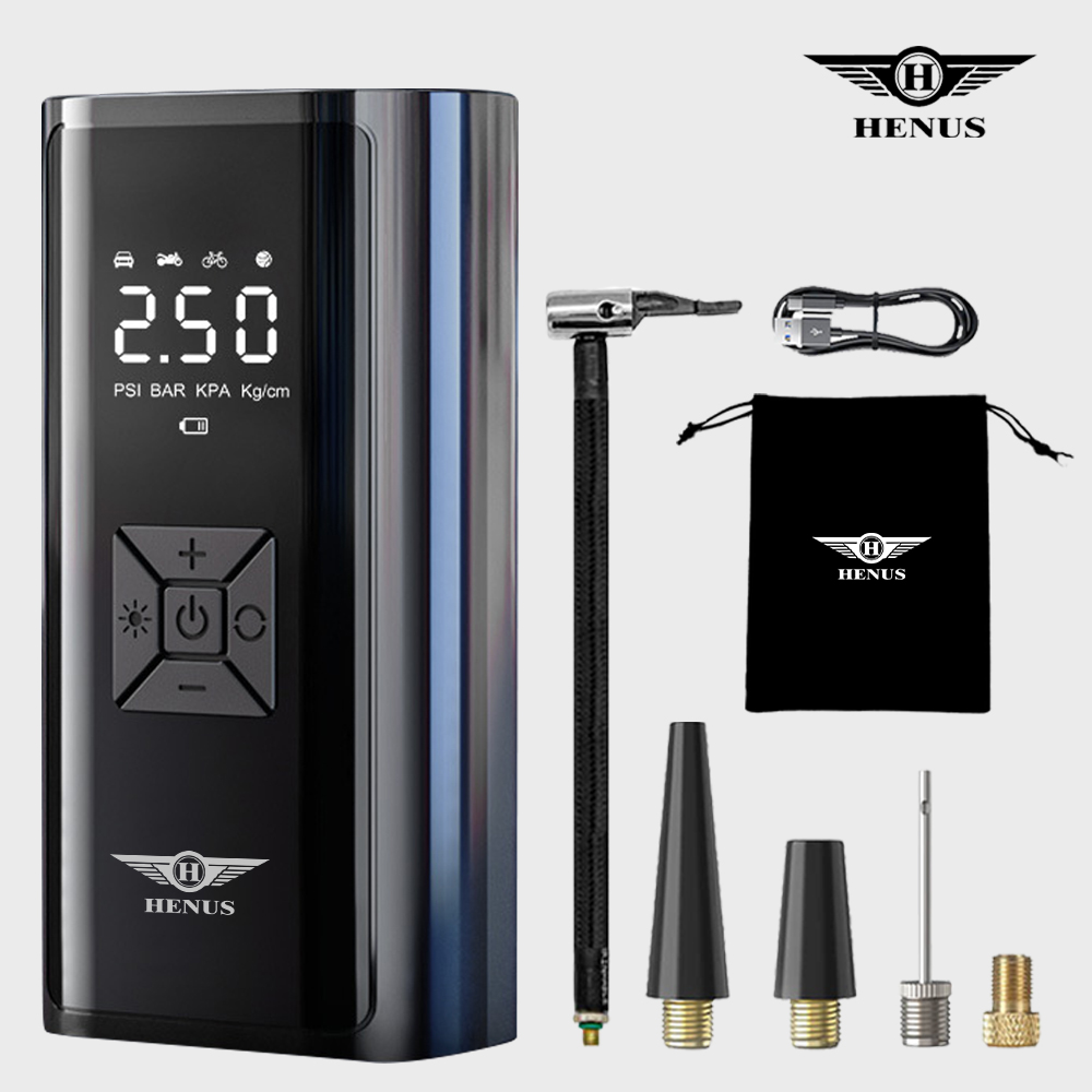 헤누스 타이어 공기압주입기 자동차 무선 공기 주입기 제품 이미지