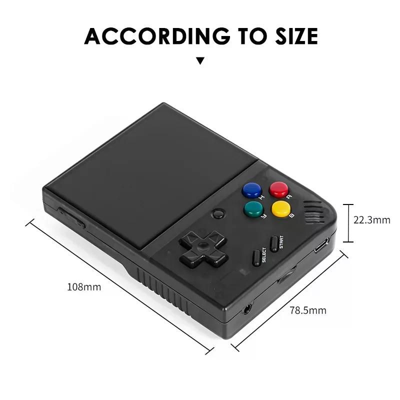 미유 미니플러스 휴대용 게임기 V2 Mini+ IPS 스크린 고전 게임 추억의 여행용 크리스탈 퍼플 64GB(게임 15000개) - 상세 이미지 5