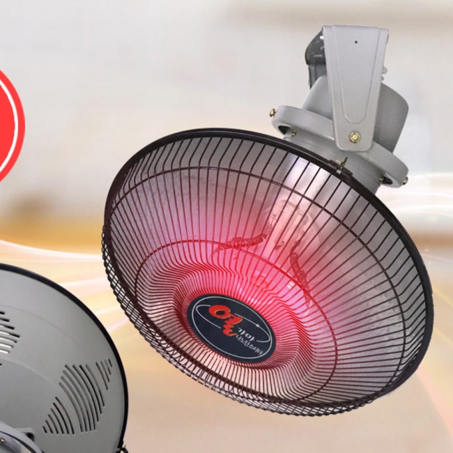 산업용 21인치 천장용선풍기히터 카본히터 현장 천장온열기