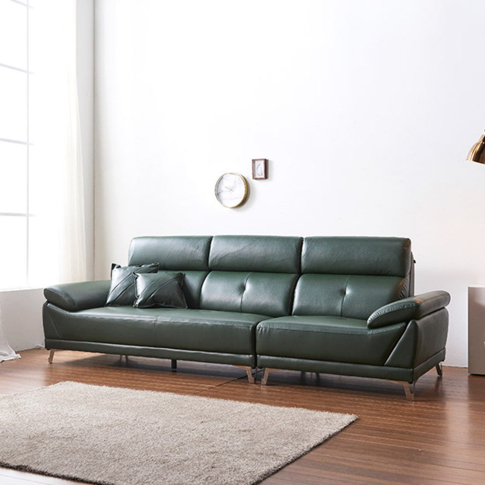 까사홈 베니 에어레더 4인용 소파