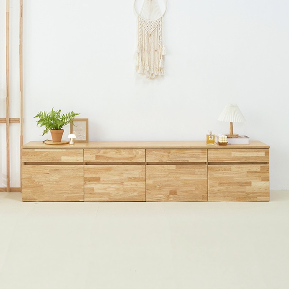 에셋  고무나무 거실장 2000x445