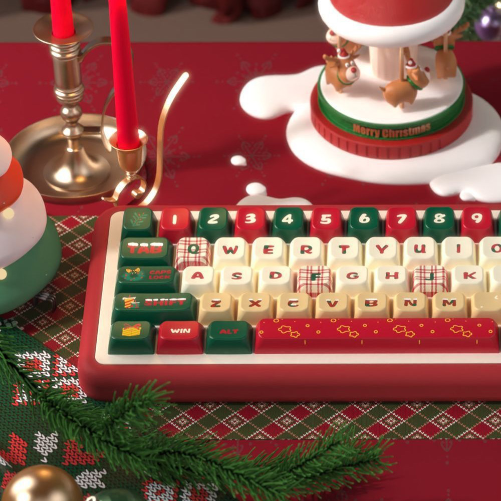 크리스마스 키캡 MDA 체리 PBT 염료승화 성탄절 XMAS 독거미 커스텀 - 상세 이미지 3