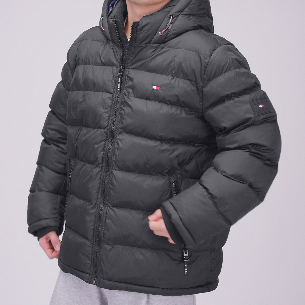 타미힐피거 남성 푸퍼 후드 패딩 점퍼 자켓 - 상세 이미지 2