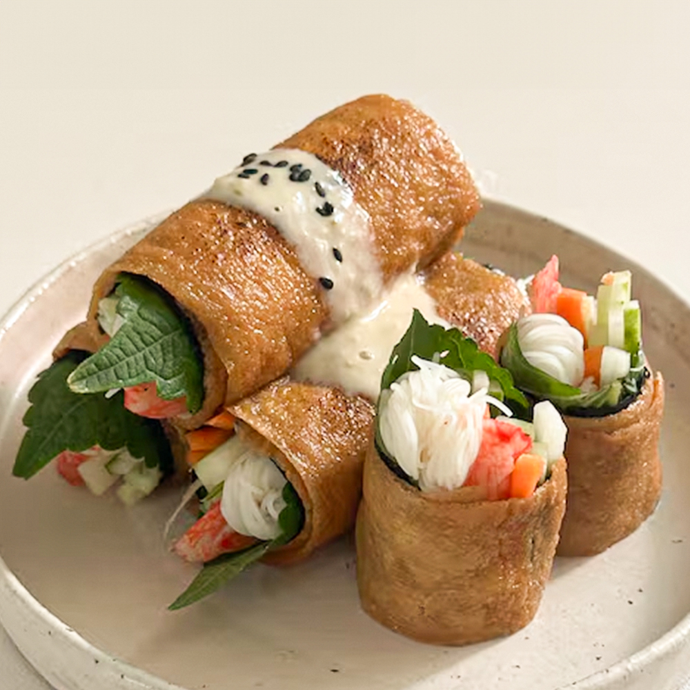 정사각 말이용유부 900g 15매입 김밥말이용 조미 유부 시트 전장 - 상품 이미지