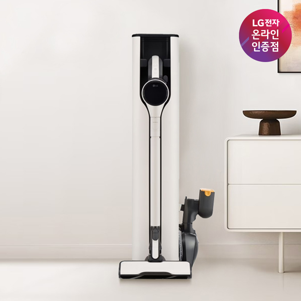 [네이버 단독혜택] LG전자 코드제로 오브제 올인원타워 무선청소기 AX948BWE 280W/스팀물걸레