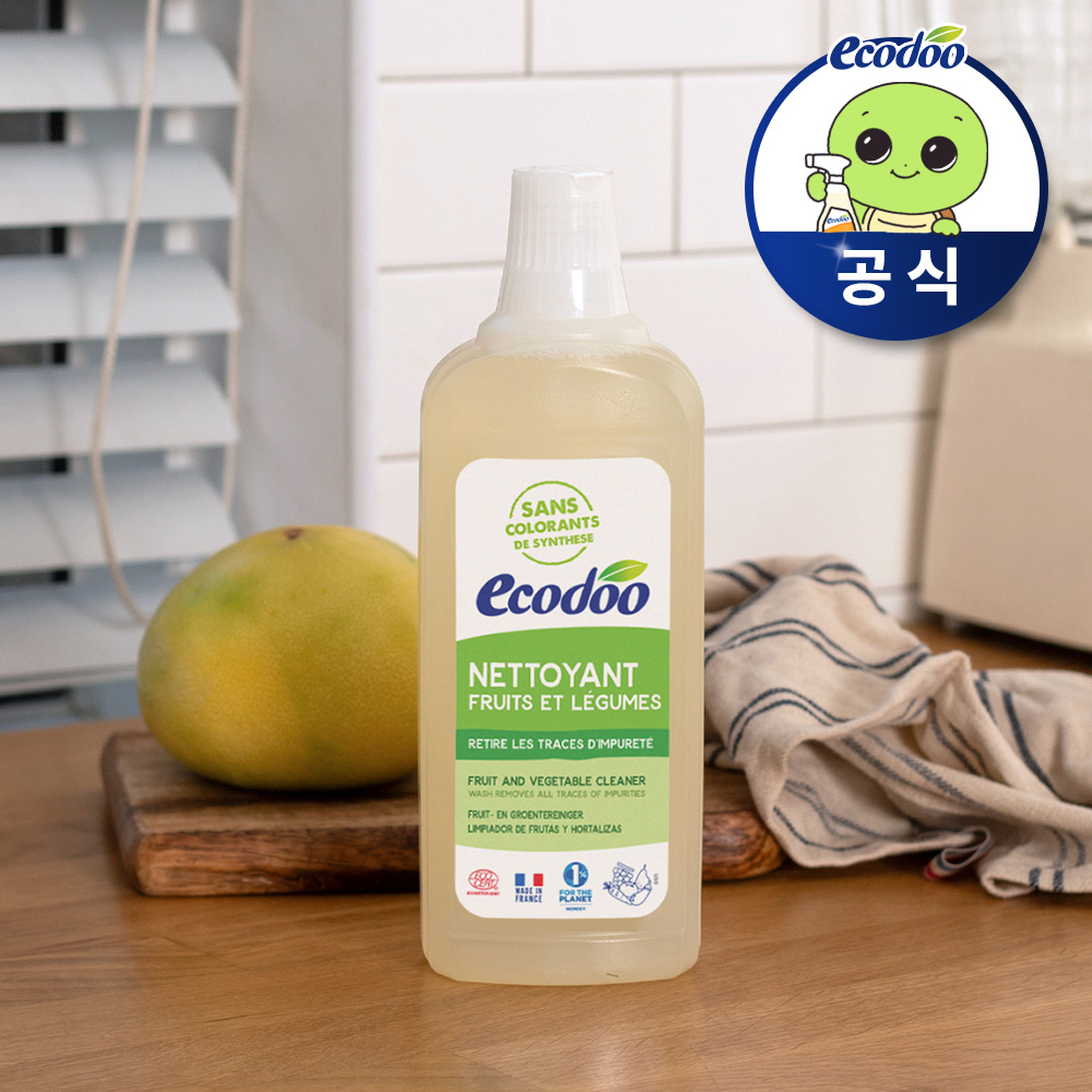 에코두 과일세정제 무향 1종 야채 세척제 농약제거 세제 750ml, 1개