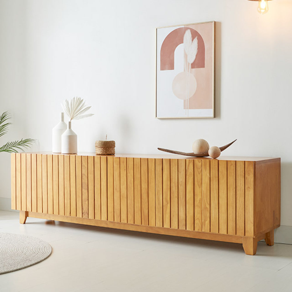 아트인 고무나무 원목 거실장1800