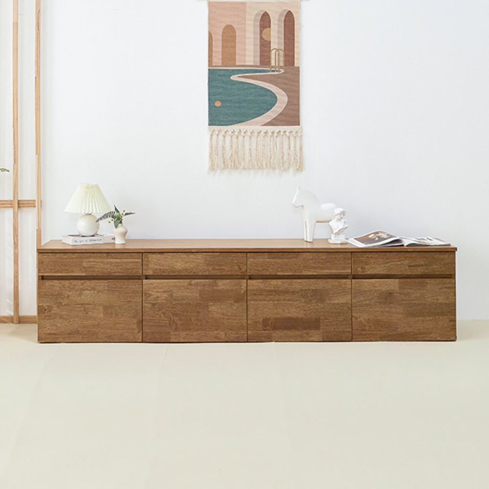 에셋  고무나무 거실장 2000x445