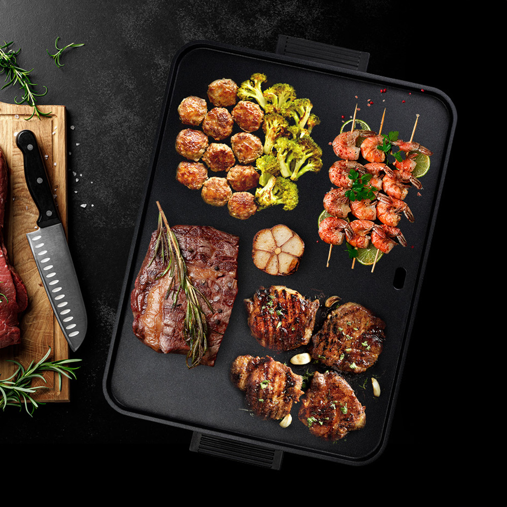 한일 전기그릴 고기 불판 삼겹살 전기그릴팬 미니 휴대용 바베큐