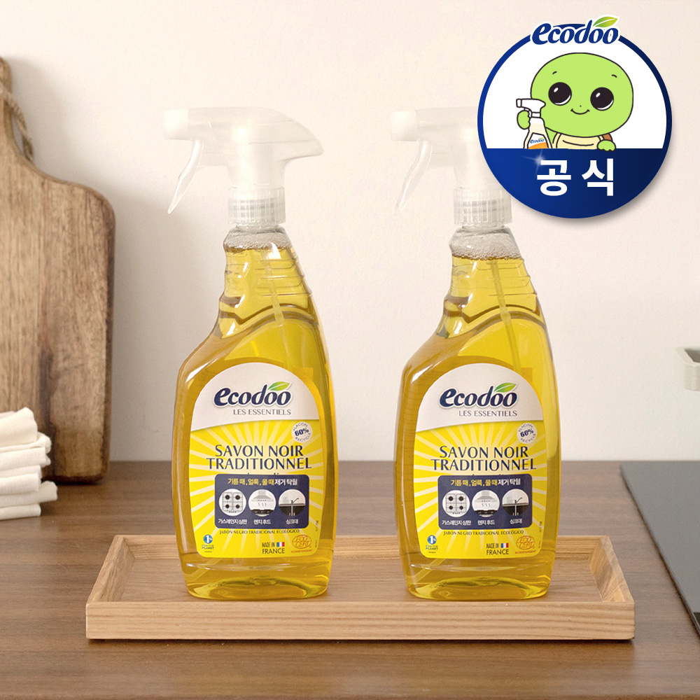 에코두 다목적 키친 클리너 세정제 주방 기름때 찌든때 제거 750ml, 2개