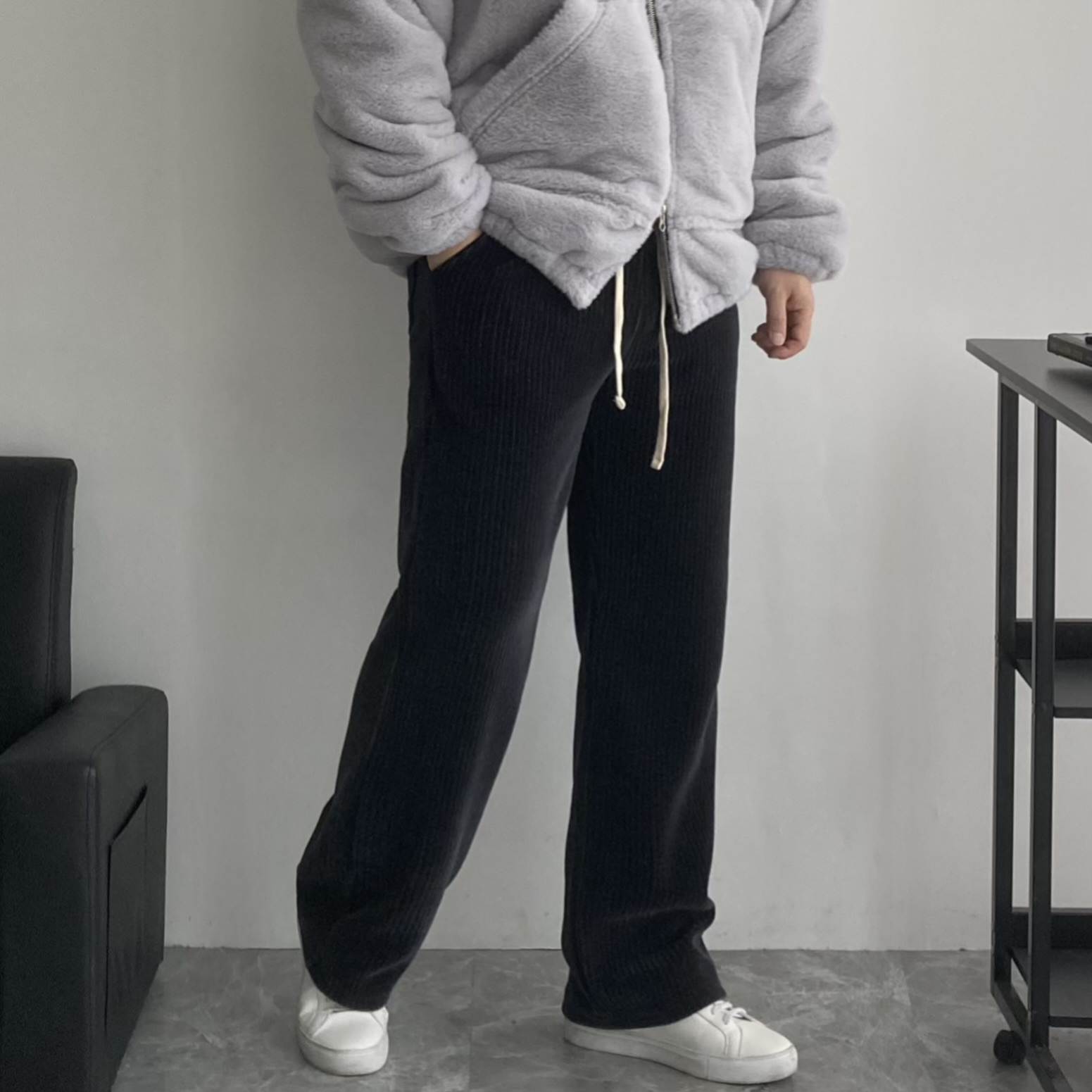 S-3XL 남자코듀로이팬츠 남자골덴바지 남성기모골덴바지 기모카고팬츠 - 상세 이미지 4
