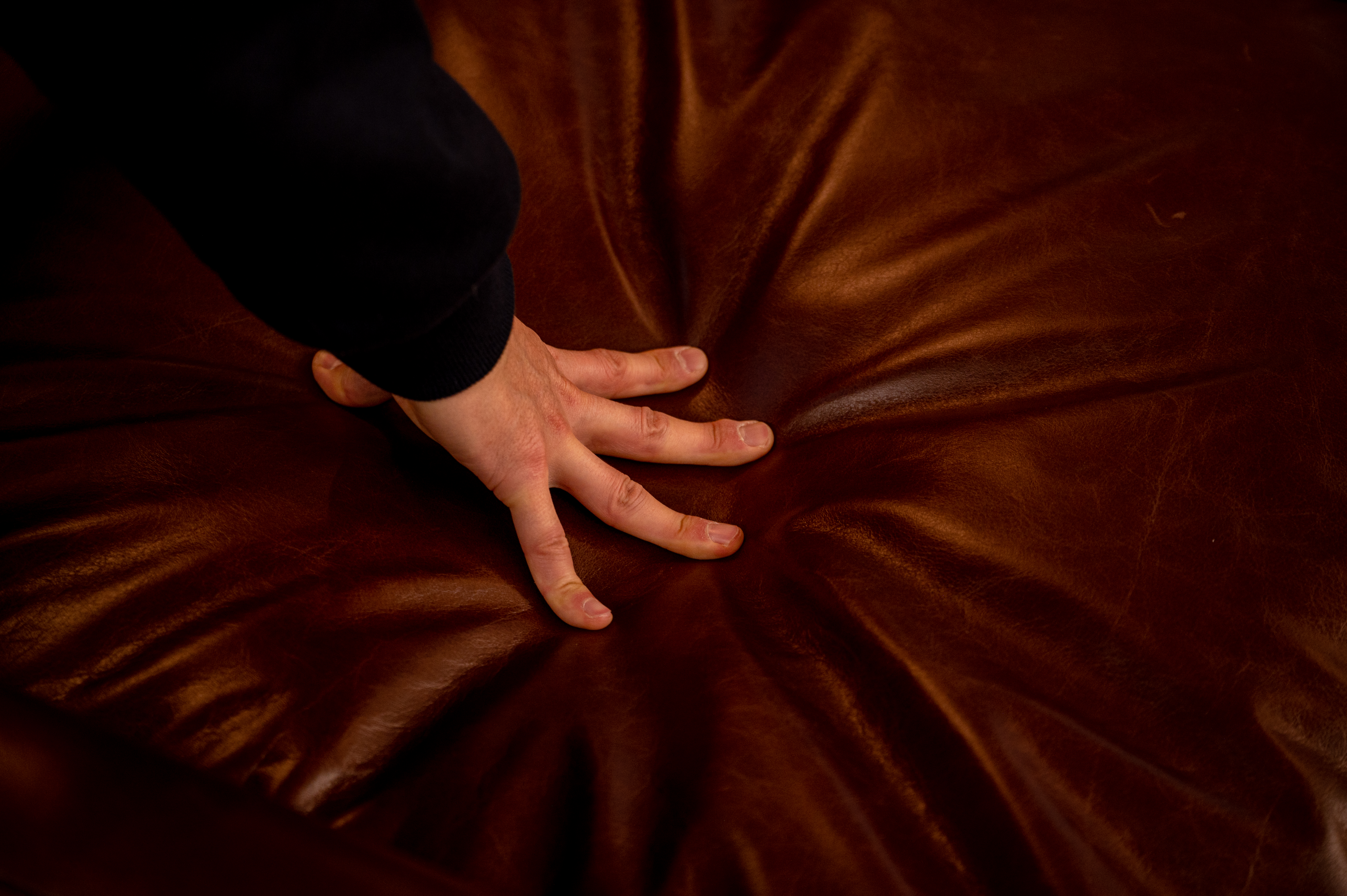 옐로우라이트 PH25 빈티지가죽 4인용 이태리 내추럴 통가죽 천연면피 전체가죽