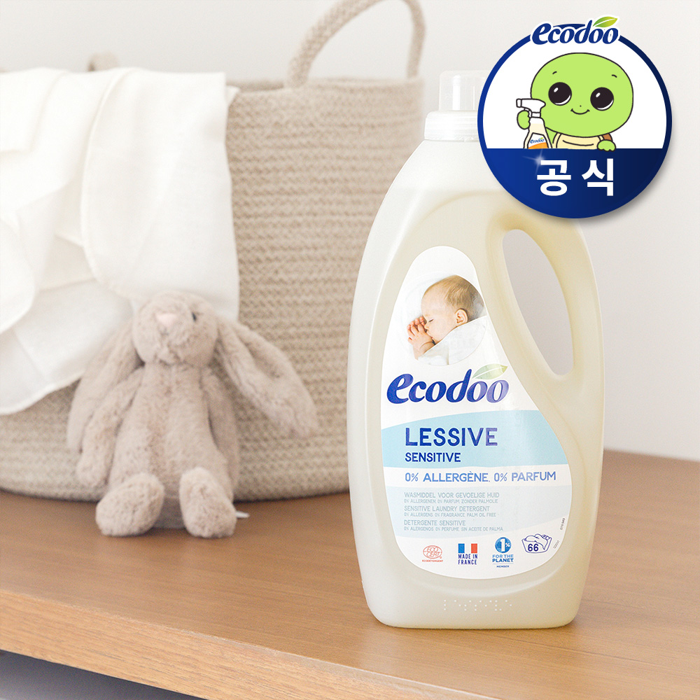 에코두 고농축 아기 세탁세제 신생아 유아세제 2L, 무향, 1개 - 메인 이미지