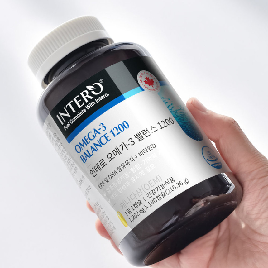 비타플랜 건강기능식품 오메가3 12개월분 EPA DHA 1100mg 비타민D
