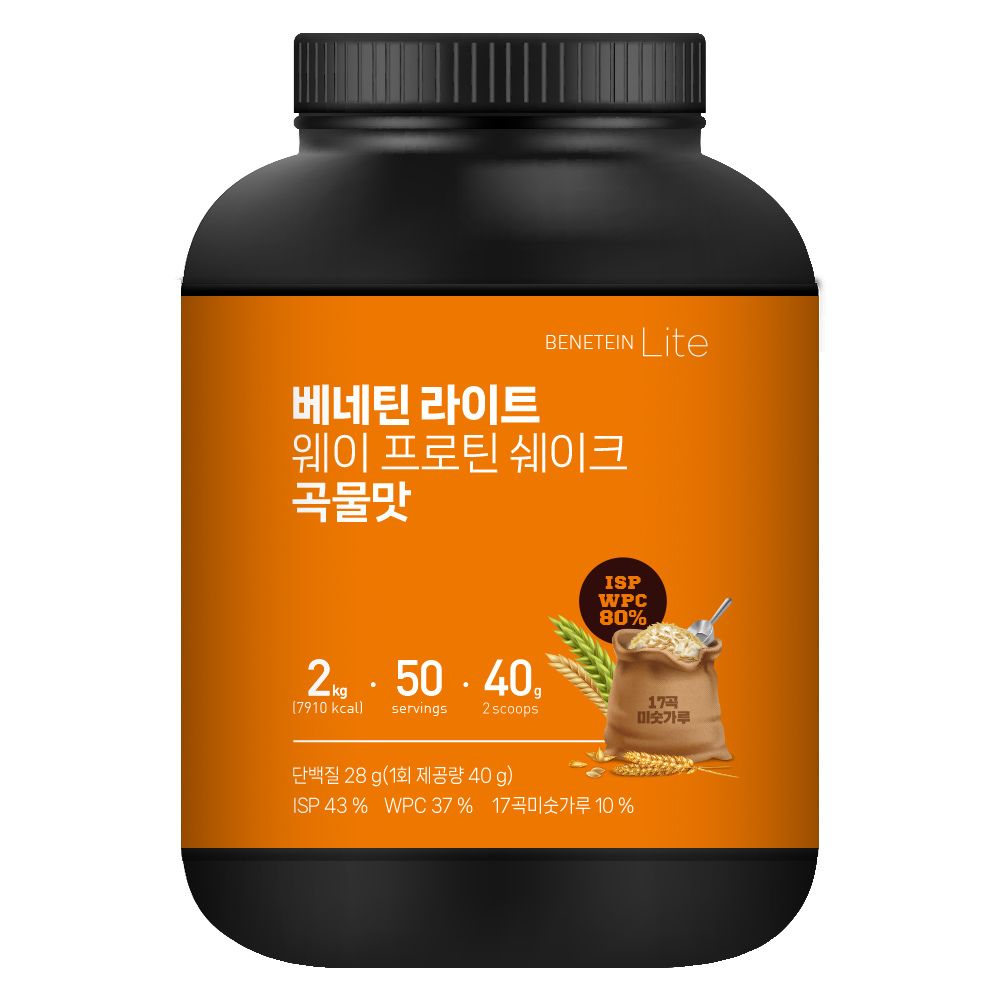 베네틴 라이트 웨이 프로틴 단백질 쉐이크 곡물맛, 2kg, 1개 - 상세 이미지 2