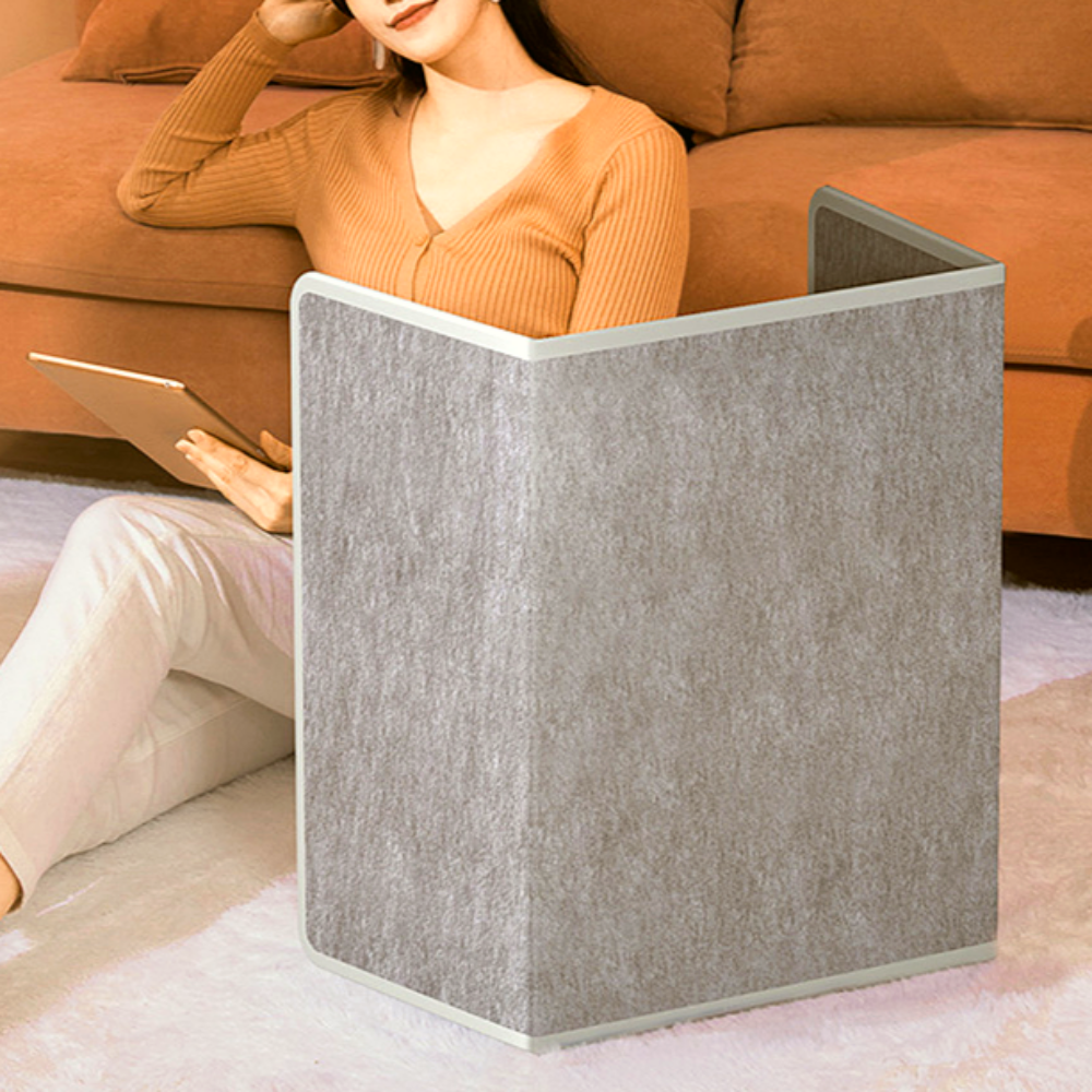 저비용 고효율의 파티션히터 접이식 미니 소형 사무실 발 난로 무연전기히터 온열기 히터