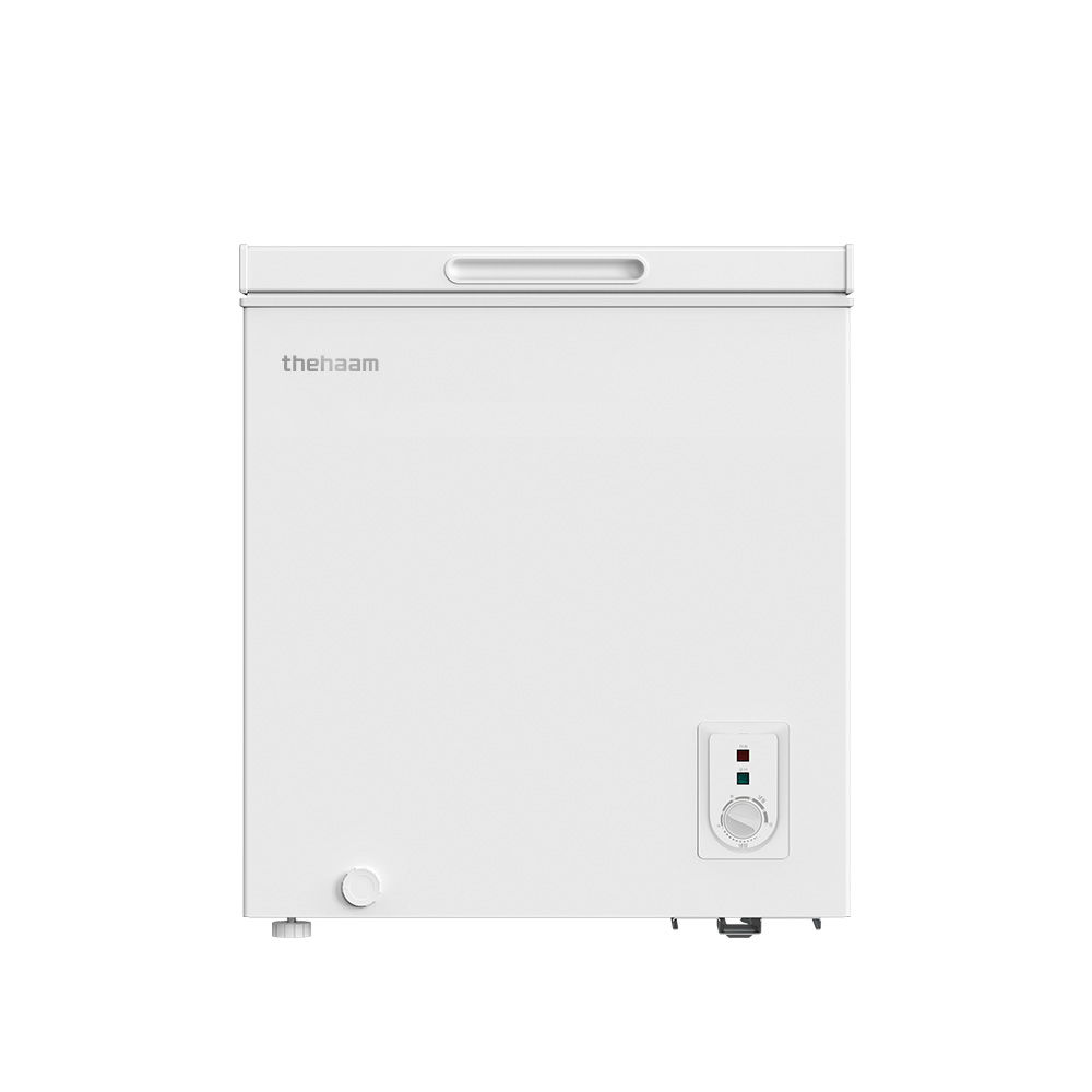 더함 미니 냉동고 스탠드형 급속 냉동 가정용 냉동고 상단 도어 화이트 소형 냉동고 66L