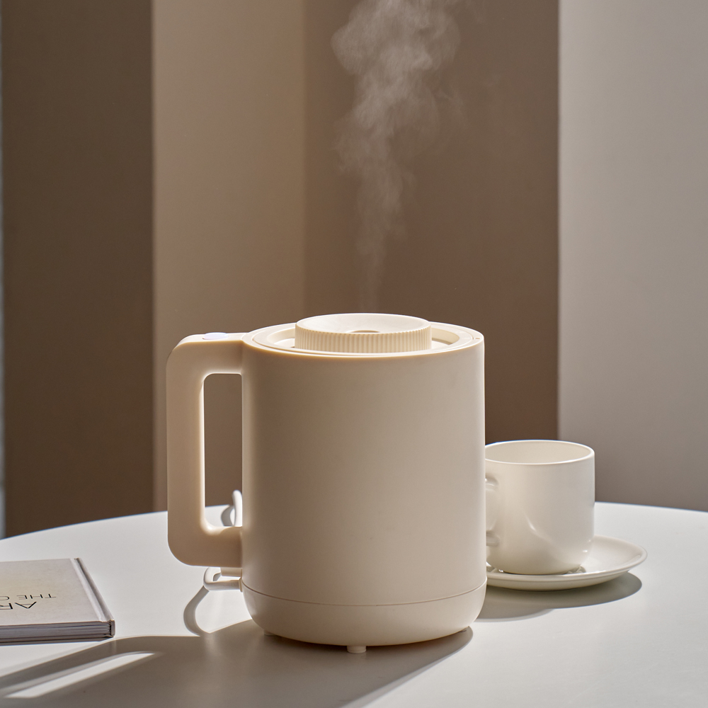 미니 가열식 가습기 스텐 탁상용 사무실 책상 원룸 신생아 아기방 통세척 편한