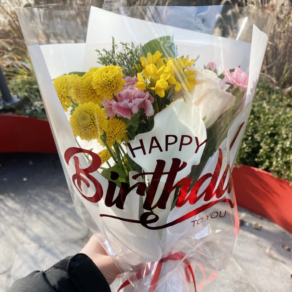 생일 꽃다발 선물 연한색감 꽃배달 싼곳 생화택배 - 상세 이미지 3