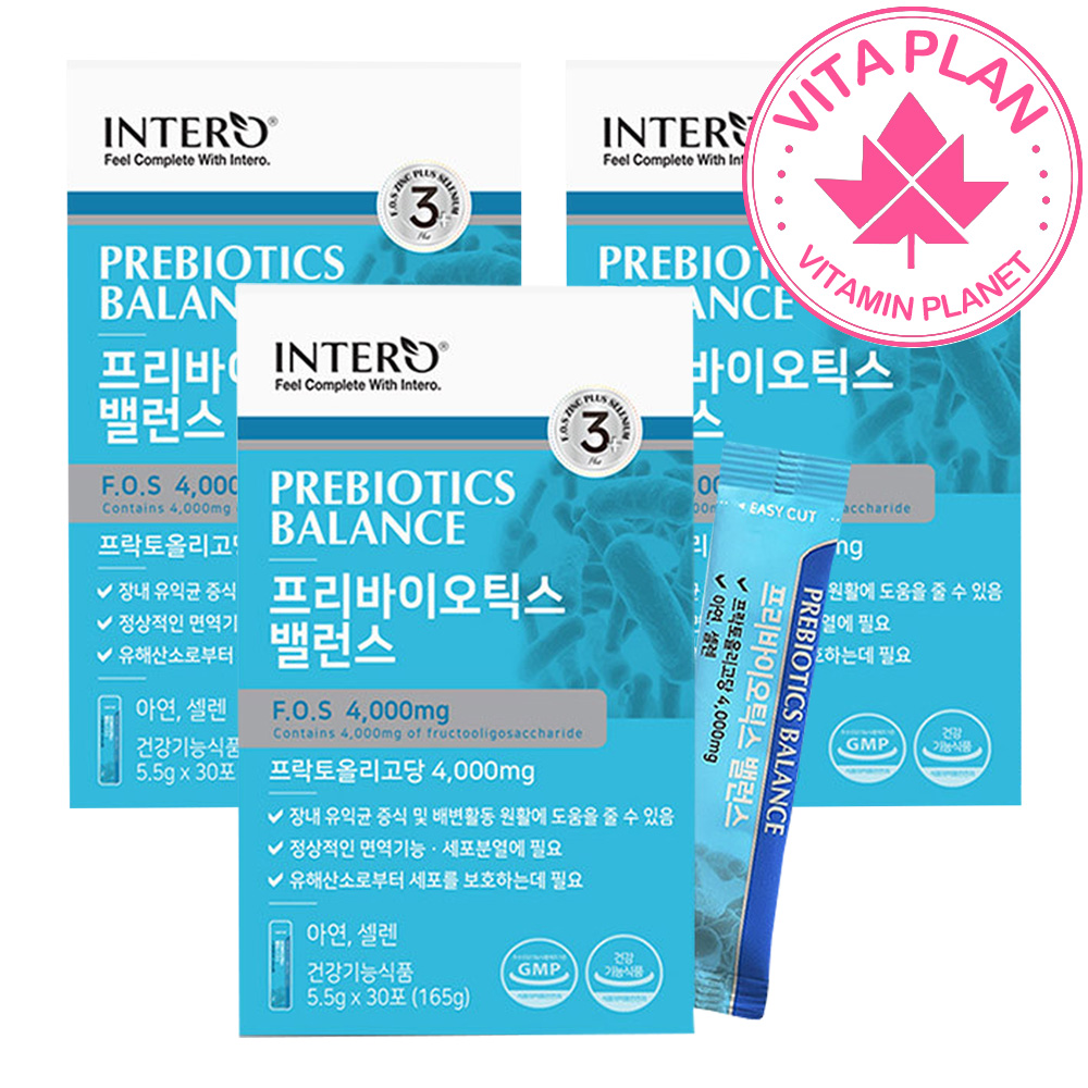 아연 셀렌 프락토올리고당 프리바이오틱스 FOS 트리플케어 프리바이오스틱 분말 30포, 3개