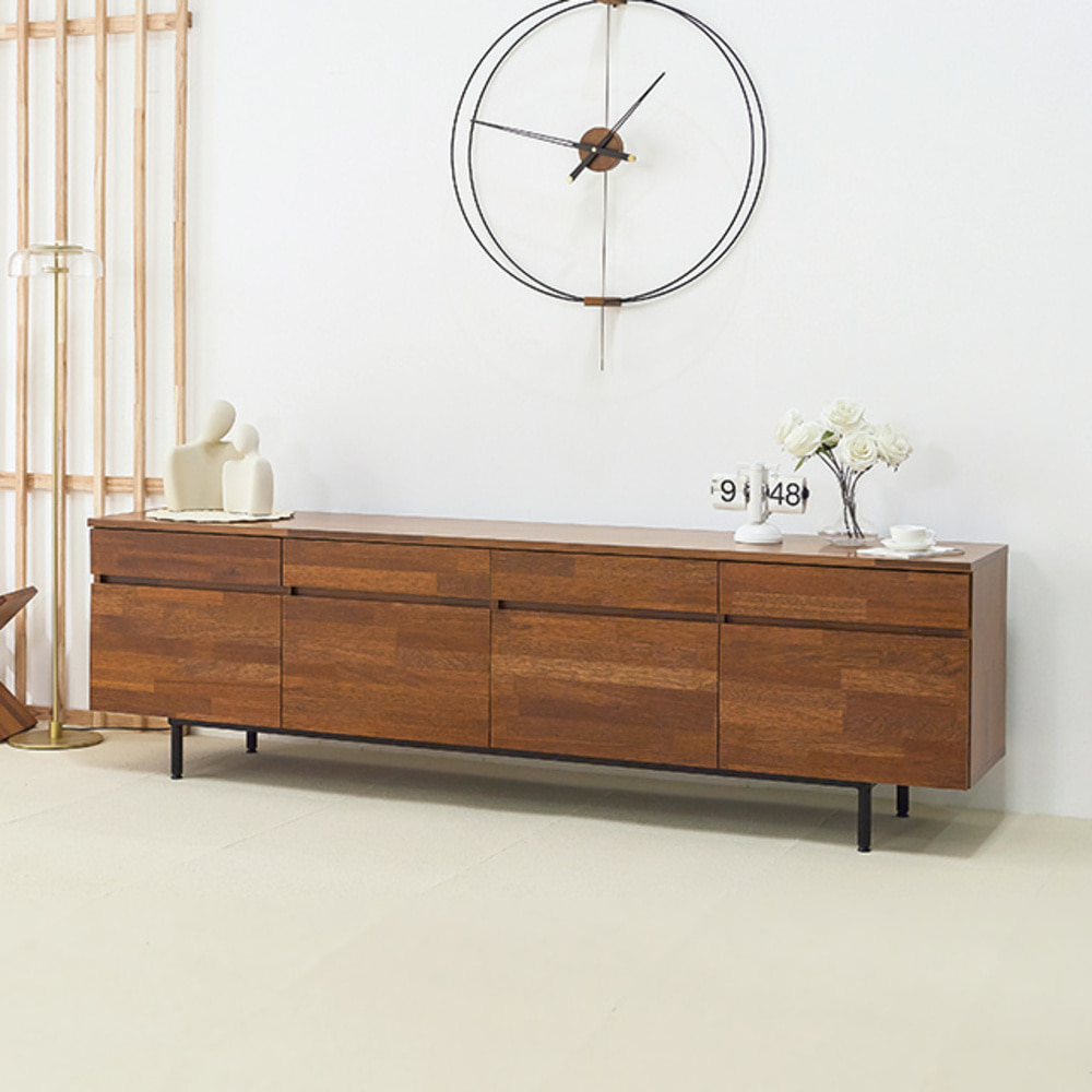 에셋  멀바우 높은 거실장 2000x595