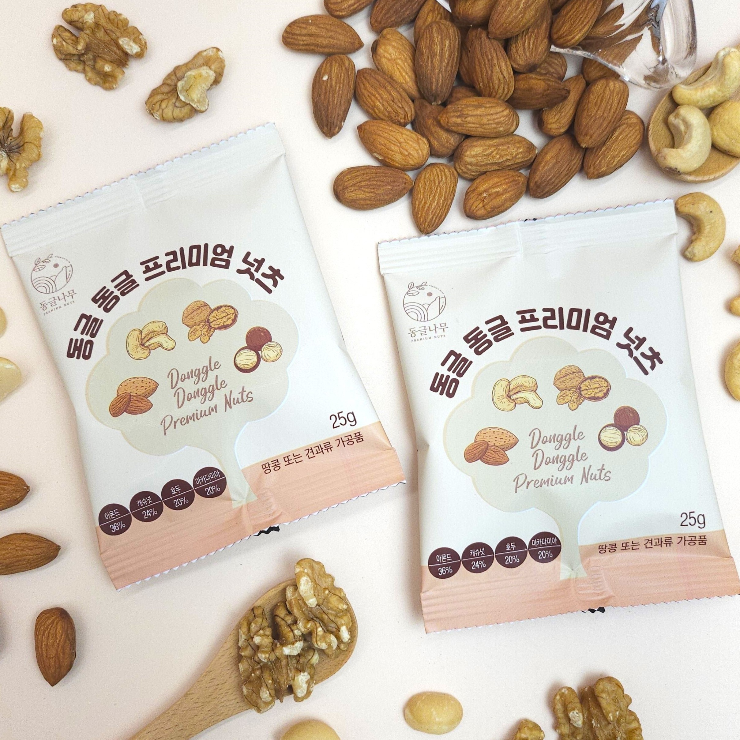 동글나무 갓 구운 하루견과 25g 견과류 선물세트 임산부 하루견과류 - 상세 이미지 4