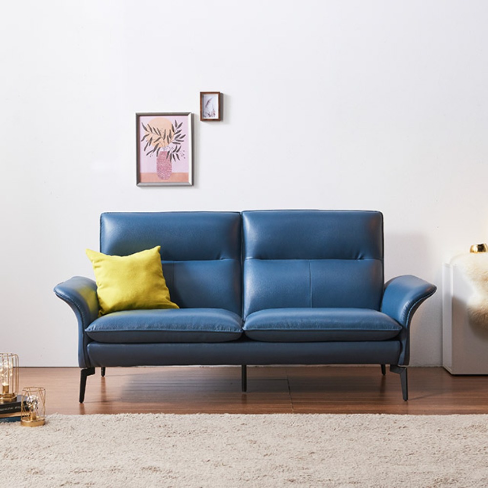 까사홈 베니 에어레더 2인용 소파