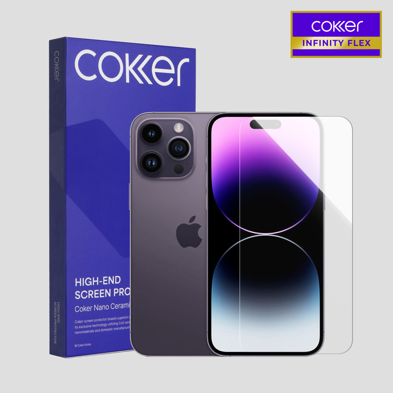 [내일배송] 코커 종이질감 아이폰 액정 보호필름 아이폰14 프로, 2매입