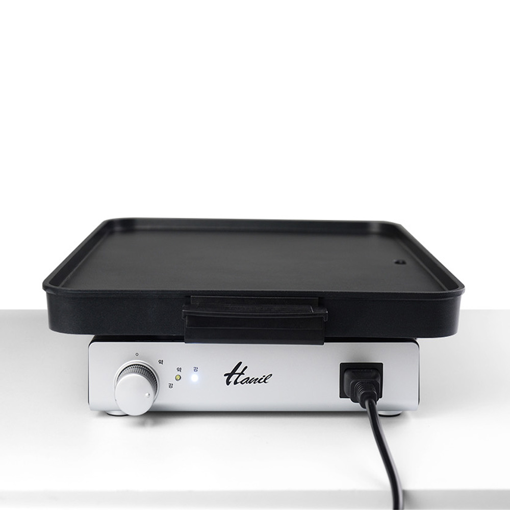 한일 전기그릴 고기 불판 삼겹살 전기그릴팬 미니 휴대용 바베큐