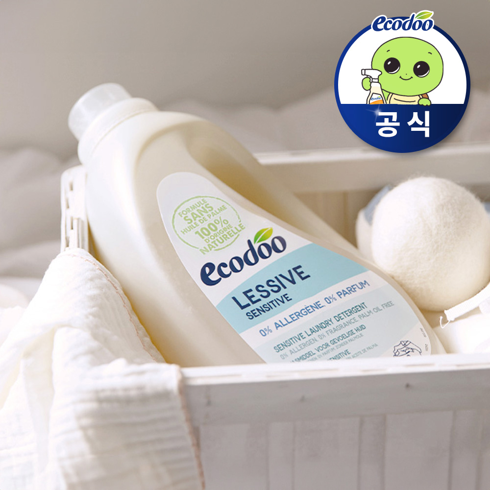 에코두 고농축 중성 세탁세제 대용량 액체 2L, 무향, 1개 - 메인 이미지