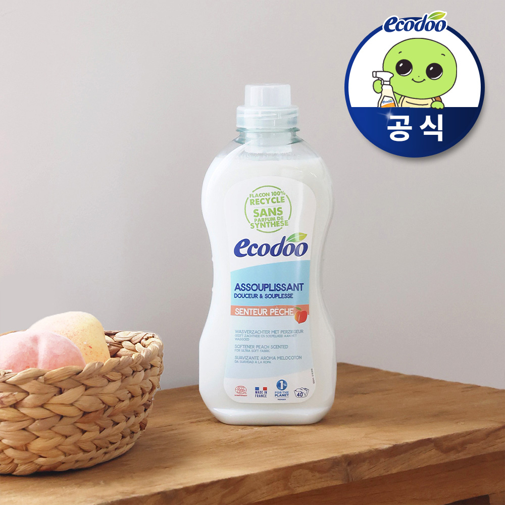 에코두 고농축 섬유유연제 피치, 1L, 1개