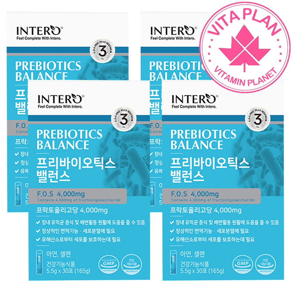 장내유익균 배변활동 원활에 도움 프리바이오틱스 FOS 트리플케어 프리바이오스틱 분말 30포, 4개