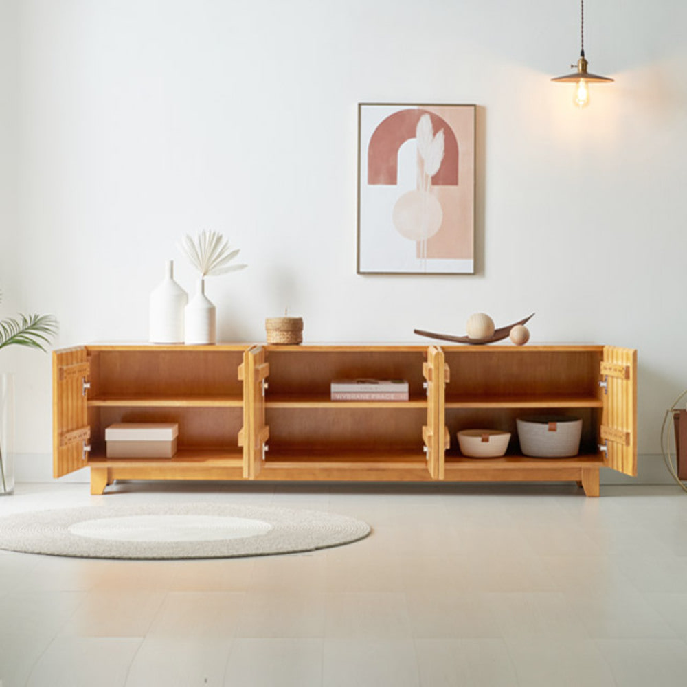 아트인 고무나무 원목 거실장1800