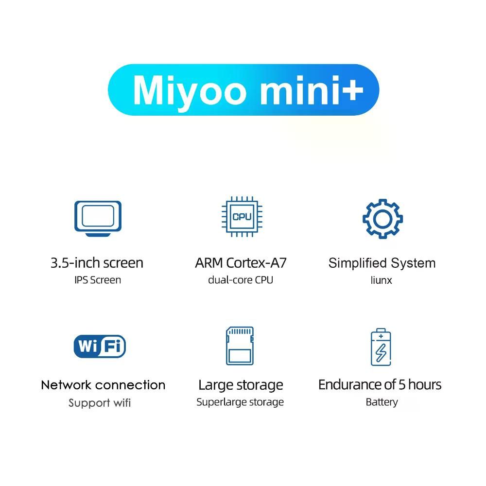 미유 미니플러스 휴대용 게임기 V2 Mini+ IPS 스크린 고전 게임 추억의 여행용 크리스탈 퍼플 64GB(게임 15000개) - 상세 이미지 3