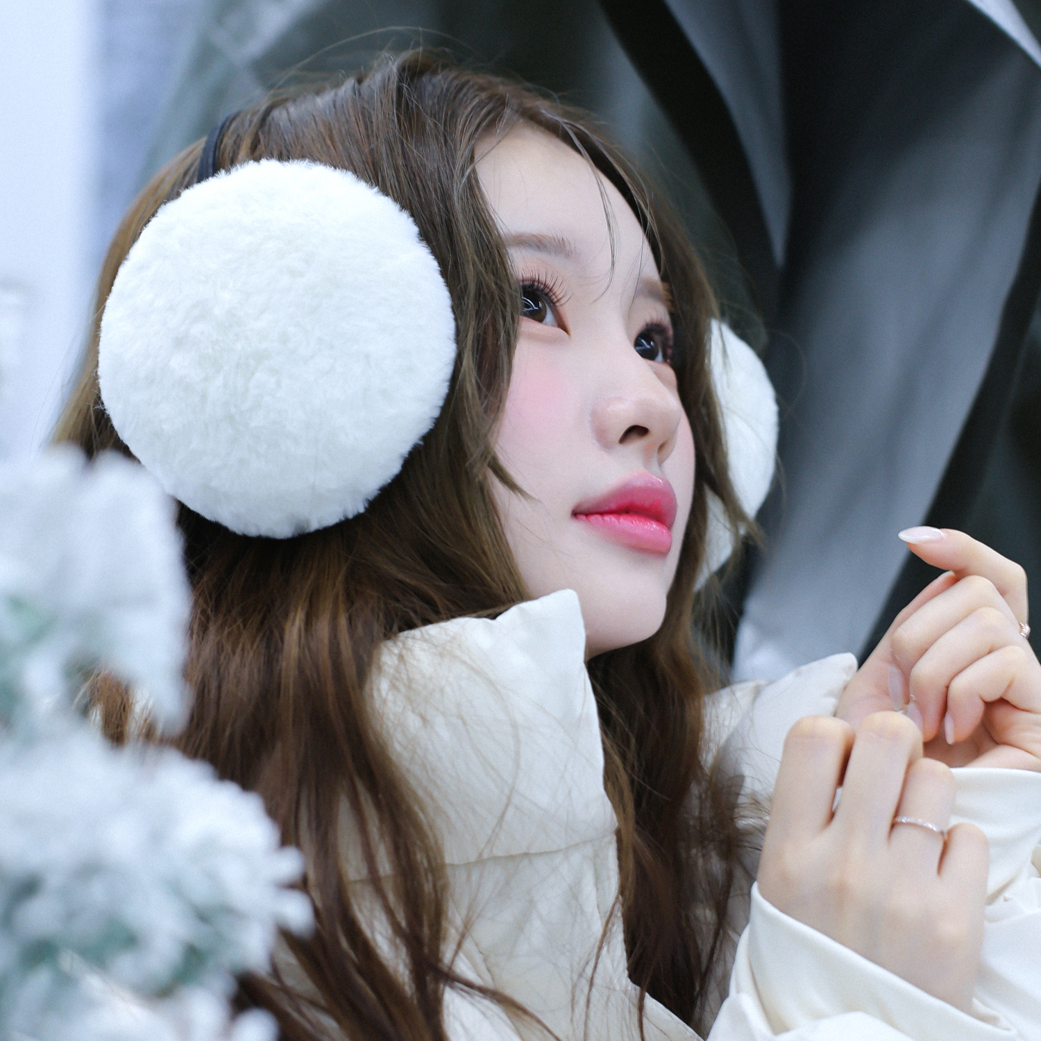 포근한 겨울 귀마개 방한 귀도리 여자 귀돌이 여성 이어머프 이미지 6