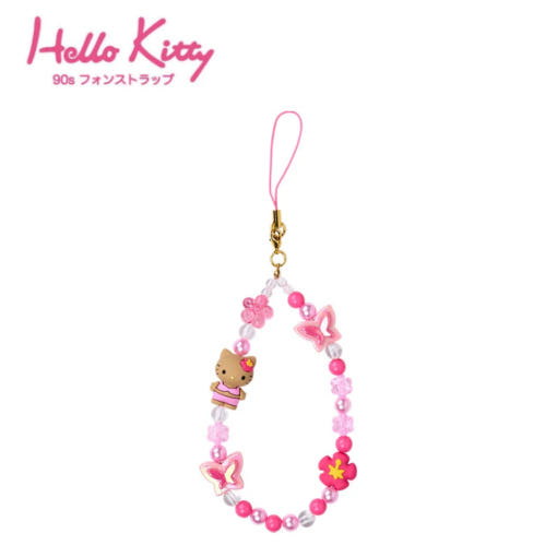 サンリオハローキティゴーギャル90年代日焼け携帯電話ビーズストラップ