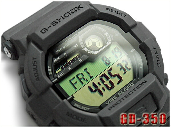 카시오 CASIO 지샥 GD350-8CR 남자 손목 레저 캐주얼 군대 시계 그레이