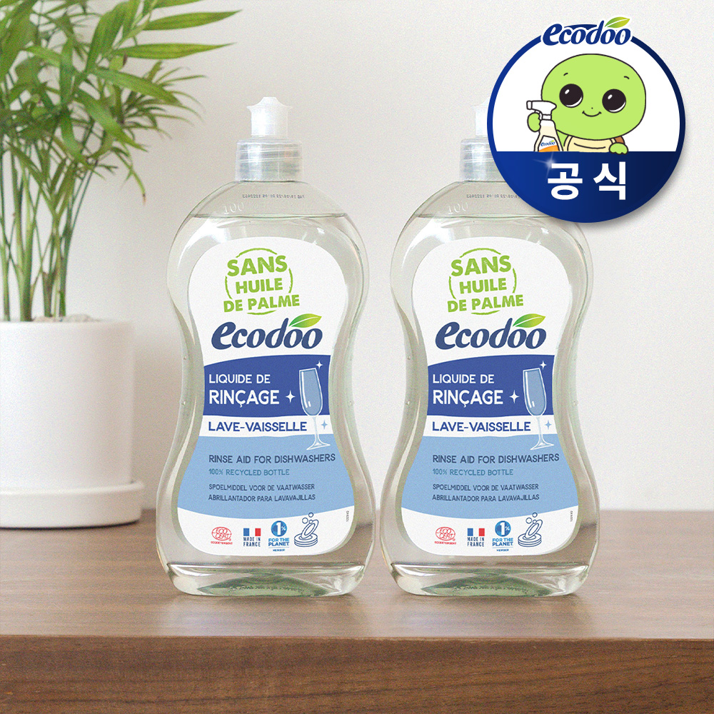 에코두 식기세척기 린스 sk lg 밀레 삼성 호환 500ml, 2개