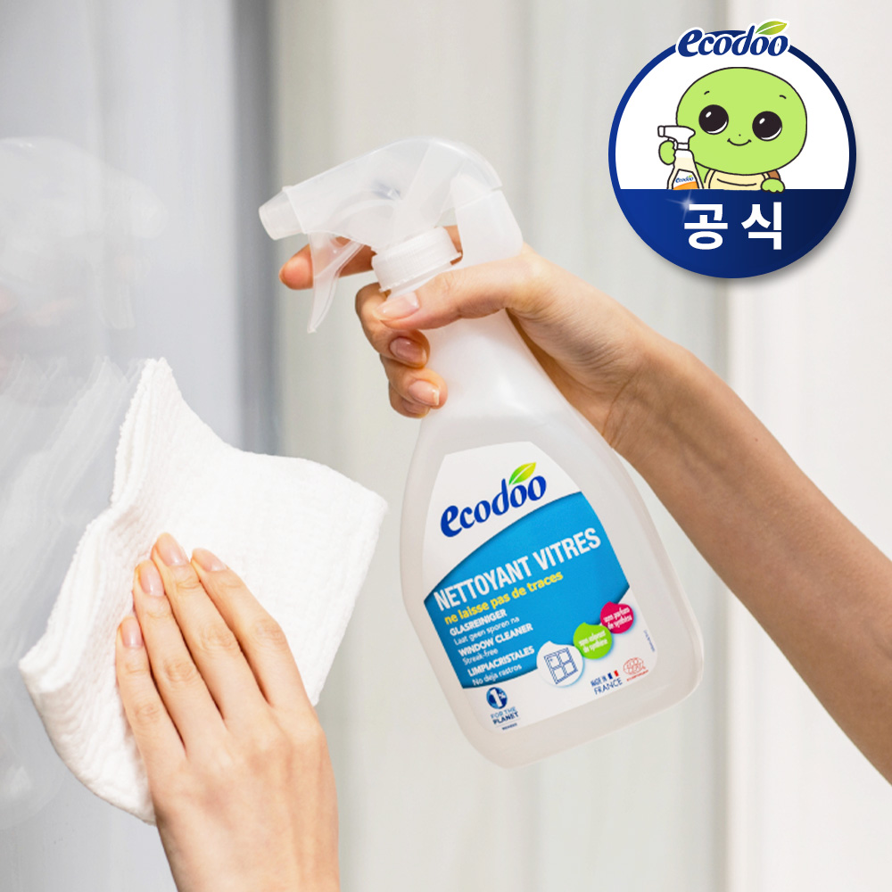 에코두 유리세정제 유리창 거울 세제 무향 500ml, 1개 - 메인 이미지