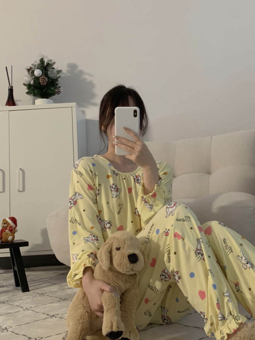 [파토리] 치즈 디즈니 긴팔 잠옷세트 커플 패밀리 수면 피치 파자마 파티